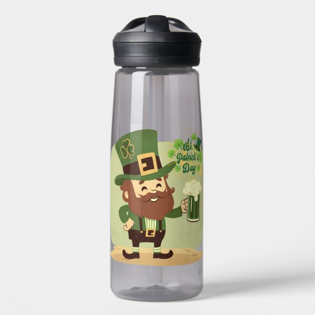 Bouteille D'eau Saint Patrick de style vintage (Avant)