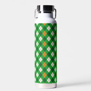 Bouteille D'eau Saint-Patrick irlandais couleur argyles