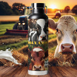 Bouteille D'eau Saint-Vache Collage Cool Lait Chocolat chaud<br><div class="desc">Bouteille d'eau isolée avec un collage de vaches mignonnes et vos propres textes. Idéal pour le lait cool ou le chocolat chaud. Idéal pour les adultes et les enfants qui aiment la nature et les animaux.</div>