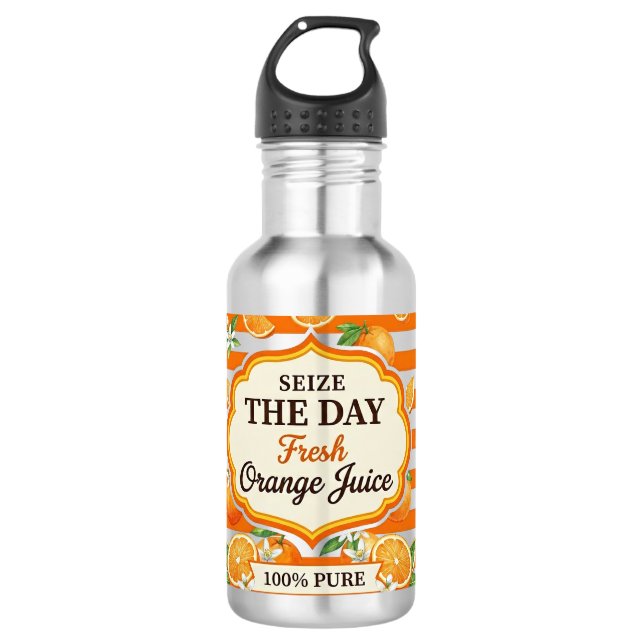 Bouteille D'eau Saisir Le Jour (Devant)