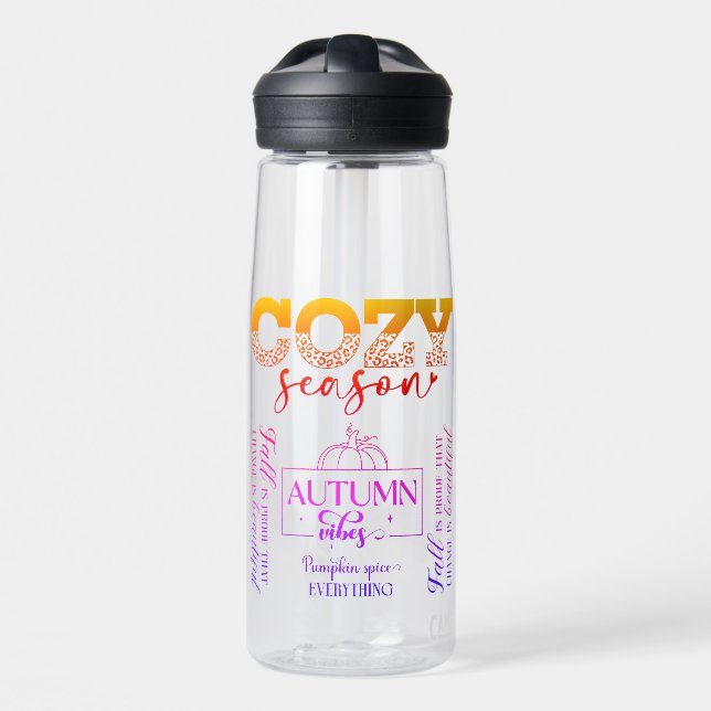 Bouteille d'eau Saison Cosy (Avant)