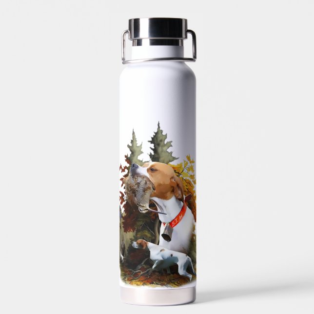 Bouteille D'eau Saison de chasse à la bécasse (Arrière)