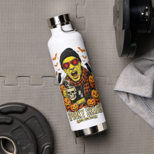 Bouteille D'eau Saison Effrayante - Café de Zombie Drôle Halloween