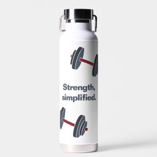 Bouteille D'eau Salle De Fitness Dumbbell Force, Simplifié