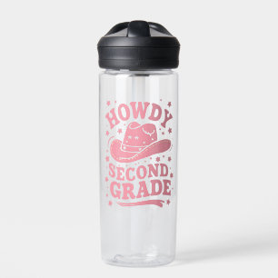 Bouteille D'eau Salut Cowboy Cowgirl de 2e année pour la rentrée