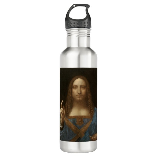 Bouteille D'eau Salvator Mundi (Sauveur du Monde) (da Vinci) (Devant)