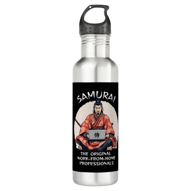 Bouteille D'eau Samurai : Le travail original des professionnels d (Devant)