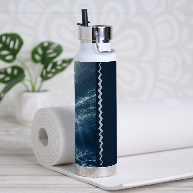Bouteille D'eau Sans temps - Citation esthétique des eaux profonde (Yoga)