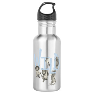 Bouteille D'eau SAUVAGE Wild Things et Max - Bleu