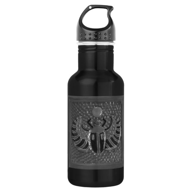 Bouteille D'eau Scarab black water bottle (Devant)