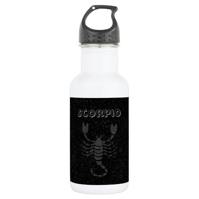 Bouteille D'eau Scorpion translucide (Devant)