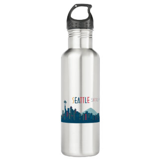 Bouteille D'eau Seattle Skyline Blue