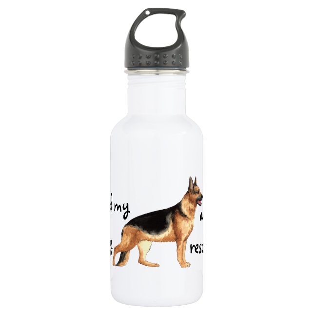 Bouteille D'eau Secourir berger allemand (Devant)