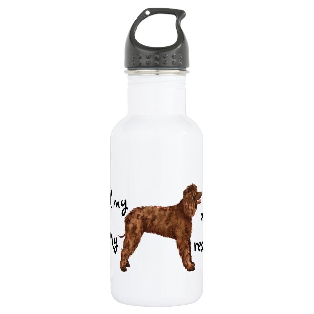 Bouteille D'eau Secourir Irish Water Spaniel (Devant)