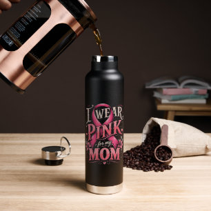 Bouteille D'eau Sensibilisation au cancer du sein Je porte du rose