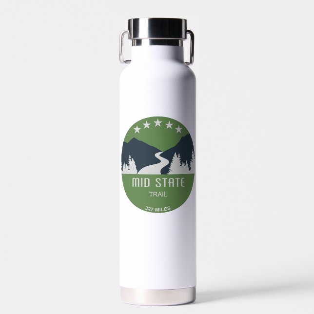 Bouteille D'eau Sentier du milieu de l'État Pennsylvanie (Avant)