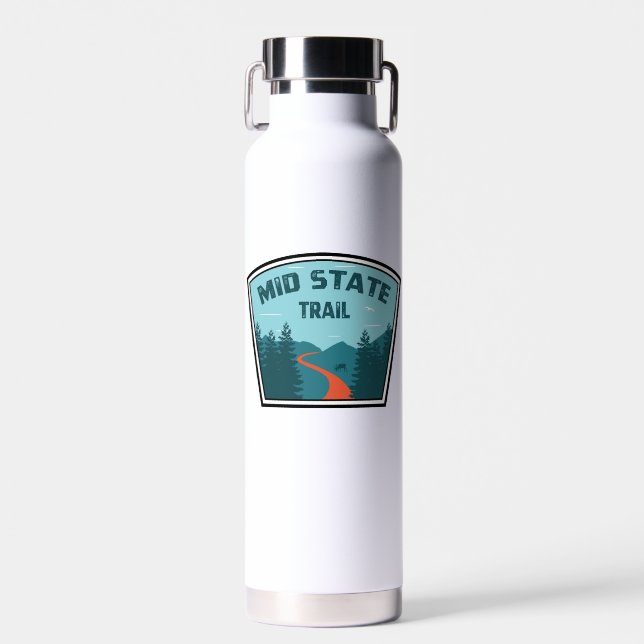 Bouteille D'eau Sentier du milieu de l'État Pennsylvanie (Avant)
