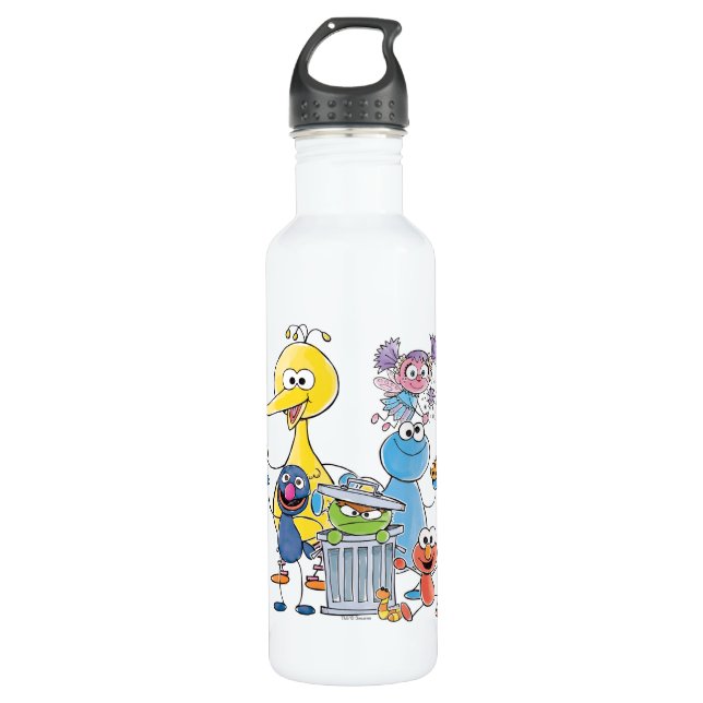 Bouteille D'eau Sesame Pals Doodley Graphisme (Devant)