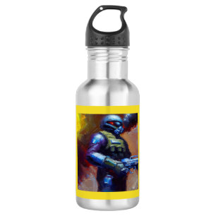 Bouteille D'eau SF - Héros militaire 4