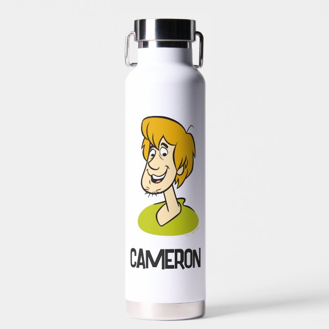 Bouteille D'eau Shaggy Smiling | Ajouter Votre Nom (Avant)