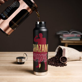 Bouteille D'eau SHAZAM ! Furie des dieux | Silhouette Flexante