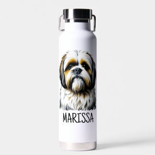 Bouteille D'eau Shih Tzu personnalisé Maman de chien
