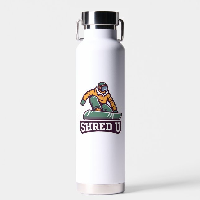 Bouteille D'eau Shred University Snowboard (Avant)