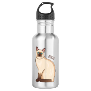 Bouteille D'eau Siamese cat cartoon