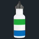 Bouteille D'eau Sierra Leone Flag<br><div class="desc">Patriotic flag of Sierra Leone.</div>
