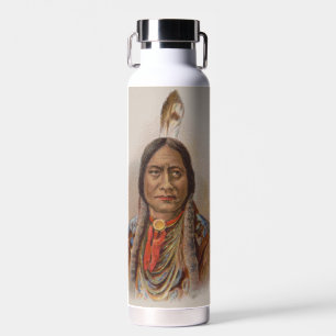 Bouteille D'eau Signaux de fumée : Lakota Indian Chief Sitting Bul