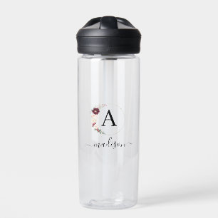 Bouteille D'eau Simple, élégant, monogramme