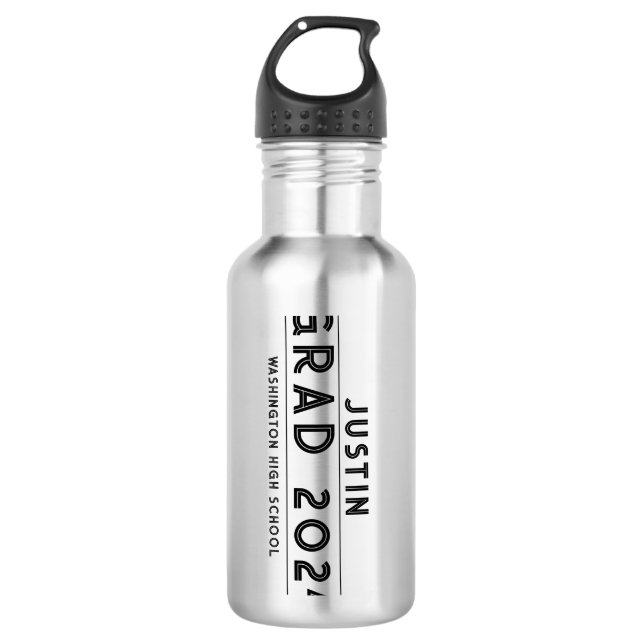 Bouteille D'eau Simple Grad 2023 Graduation secondaire inoxydable (Devant)