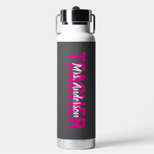 Bouteille D'eau Simple Moderne Professeur Gris