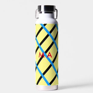 Bouteille D'eau Simple monogramme ajouter votre nom lettre man min
