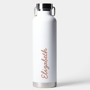 Bouteille D'eau Simple Trendy Light Brown manuscrit Nom du script