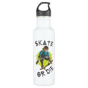 Bouteille D'eau Skate ou die Skeleton Skateboarder