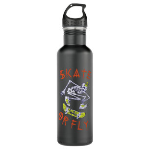 Bouteille D'eau Skate ou volez Skeleton Skateboarder