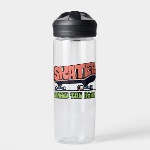 Bouteille D'eau Skater Shred the Road – Rétro skateboard des année