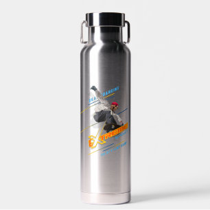 Bouteille D'eau Skateur de sport extrême rétro