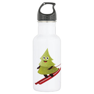 Bouteille D'eau Ski Pine Arbre Cute Sports Neige hiver