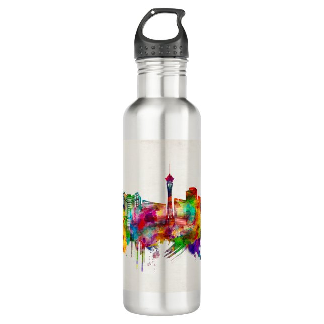 Bouteille D'eau Skyline de Las Vegas Nevada (Devant)