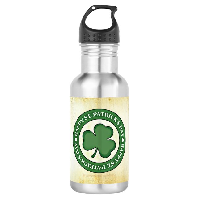 Bouteille D'eau SlipperyJoe fête la Saint Patrick's Day Iris (Devant)