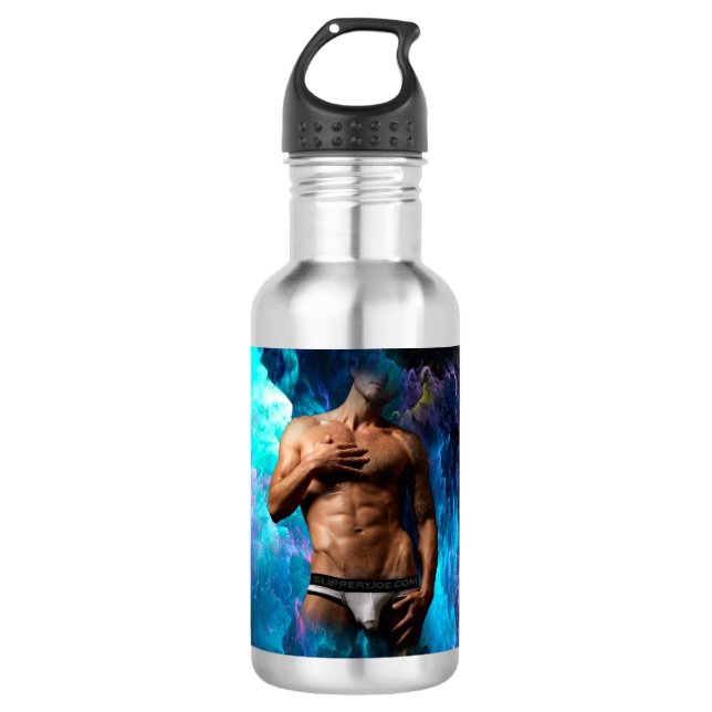 Bouteille D'eau SlipperyJoe homme musclé sous-vêtements bulle dyna (Devant)