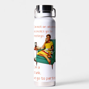 Bouteille D'eau SlipperyJoe socialiser la fête de la boisson vinta