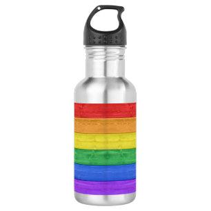 Bouteille D'eau SlipperyJoe's classique arc-en-ciel tactile fait m