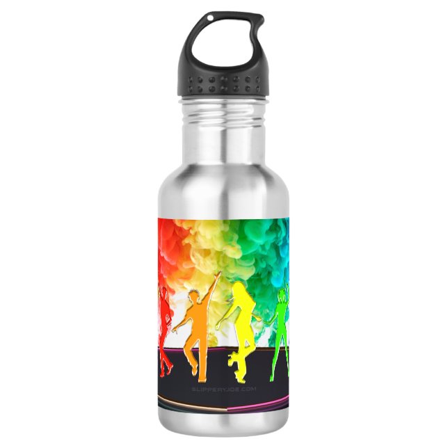 Bouteille D'eau SlipperyJoe's Dancing Pride Shadows cadeaux gay ar (Devant)