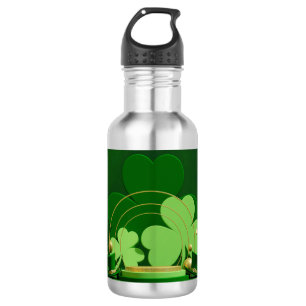 Bouteille D'eau SlipperyJoe's Saint Patrick's Day trèfle à trois f