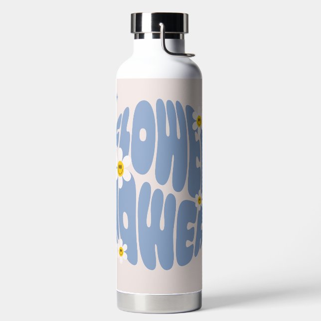Bouteille D'eau Slogan d'alimentation des fleurs (Droite)