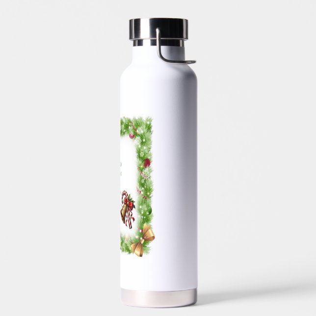 Bouteille D'eau slogan de Noël (Gauche)