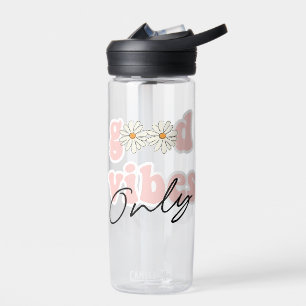 Bouteille D'eau Slogan hippie des années 70 de Good Vibes